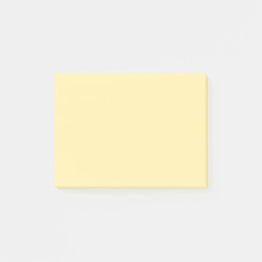 Buttercreme, solide Farbe Post-it Klebezettel (Vorderseite)