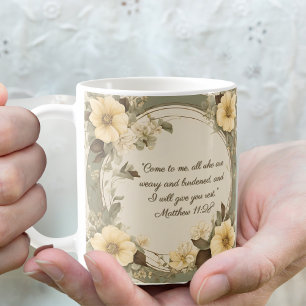 Buttercremesuppe Mocha Floral Anpassbar Kaffeetasse