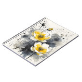 Buttercup - Aquarellblumen Notizblock (Linke Seite)