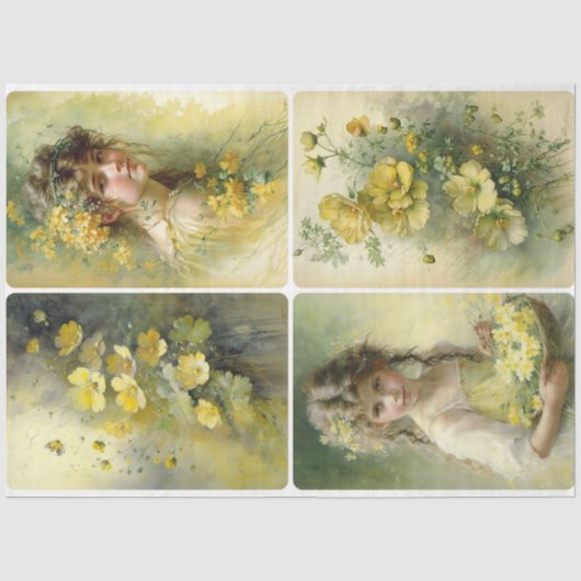 Buttercup Beauties Seidenpapier (Vorderseite)