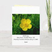 Buttercup - Birthday - Customized Karte (Rückseite)