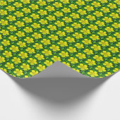 Buttercup Blume bewundern. Geschenkpapier (Ecke)