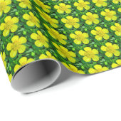 Buttercup Blume bewundern. Geschenkpapier (Rolleneckpunkt)