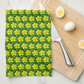 Buttercup Blume bewundern. Geschirrtuch (Viertel Falte)