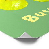 Buttercup Blume - Bringe den Buttercup hoch. Poster (Ecke)