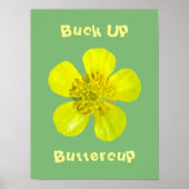 Buttercup Blume - Bringe den Buttercup hoch. Poster (Vorne)