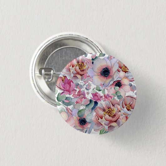 Buttercup-Blume Button (Vorne & Hinten)