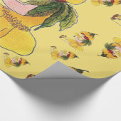 Buttercup Blume Kind Niedliches kleines Mädchen Geschenkpapier (Ecke)