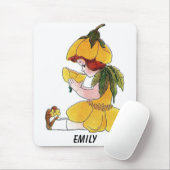 Buttercup Blume Kind Niedliches kleines Mädchen Mousepad (Mit Mouse)
