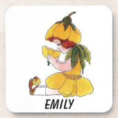 Buttercup Blume Kind Niedliches kleines Mädchen Untersetzer (Vorderseite)