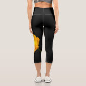 Buttercup Blume lecapcna Capri Leggings (Rückseite)
