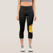 Buttercup Blume lecapcna Capri Leggings (Vorderseite)