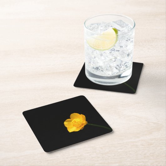 Buttercup-Blume Rechteckiger Pappuntersetzer (Vor Ort)