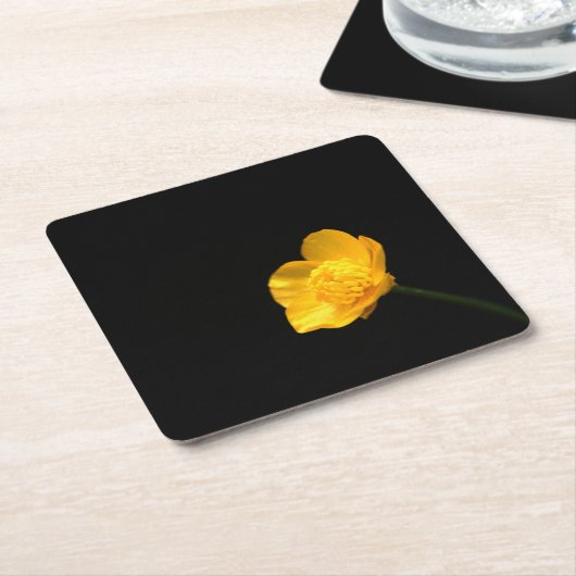 Buttercup-Blume Rechteckiger Pappuntersetzer (angewinkelt)
