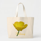 Buttercup Blume Tote Tasche Wildlfower Beach Tasch (Vorne)