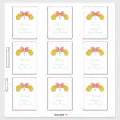 Buttercup Butterfly-Buchzeichen Aufkleber (Blatt)