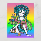 "Buttercup" Cake Candy Candy Couture Rainbow Fairy Postkarte (Vorderseite)