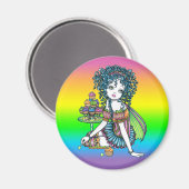"Buttercup" Cake Couture Fairy Art Magnet (Vorderseite/Rückseite)