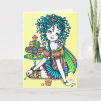 Buttercup Candy Cake Fairy Card