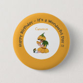 Buttercup Child Whimsical Blume Party Collection Button (Vorderseite)