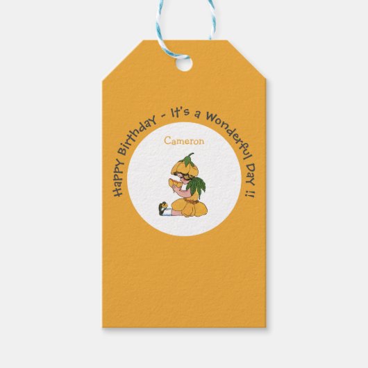 Buttercup Child Whimsical Blume Party Collection Geschenkanhänger (Vorderseite)