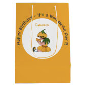 Buttercup Child Whimsical Blume Party Collection Mittlere Geschenktüte (Rückseite)