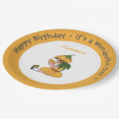 Buttercup Child Whimsical Blume Party Collection Pappteller (Schrägansicht)