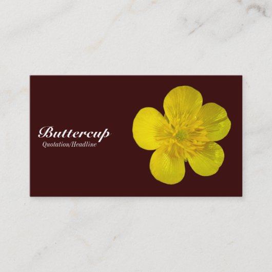 Buttercup - Dunkelbraun 330000 Visitenkarte (Vorderseite)