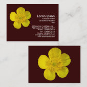 Buttercup - Dunkelbraun Visitenkarte (Vorne/Hinten)