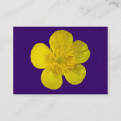 Buttercup - Dunkles Violett Visitenkarte (Rückseite)