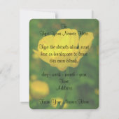 Buttercup Einladungen Custom Buttercup RSVP Cards (Rückseite)