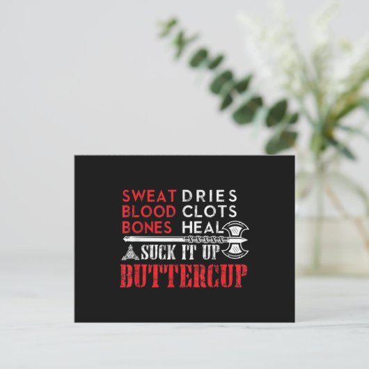 Buttercup Funny Design sind zum Kotzen Postkarte (Stehend Vorderseite)