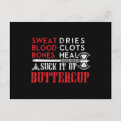 Buttercup Funny Design sind zum Kotzen Postkarte (Vorderseite)