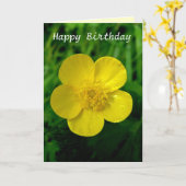 Buttercup - Geburtstag Karte (Gelbe Blume)