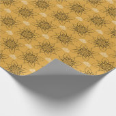Buttercup Gelbes Filigrettpapier Geschenkpapier (Ecke)