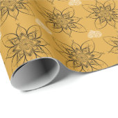 Buttercup Gelbes Filigrettpapier Geschenkpapier (Rolleneckpunkt)