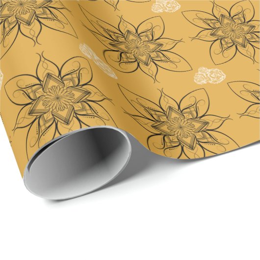 Buttercup Gelbes Filigrettpapier Geschenkpapier (Rolleneckpunkt)