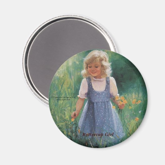 Buttercup Girl Magnet (Vorderseite/Rückseite)