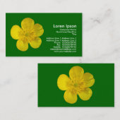 Buttercup - Gras grün Visitenkarte (Vorne/Hinten)