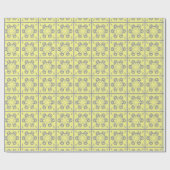 Buttercup Grau Wrapping Paper Geschenkpapier (Flach)