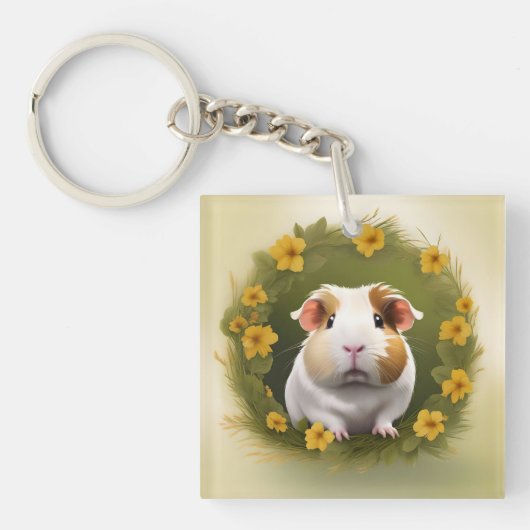 Buttercup Guinea Schwein, Schlüsselanhänger (Vorderseite)