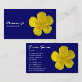 Buttercup - Navy Blue 000066 Visitenkarte (Vorne/Hinten)
