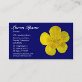 Buttercup - Navy Blue 000066 Visitenkarte (Rückseite)