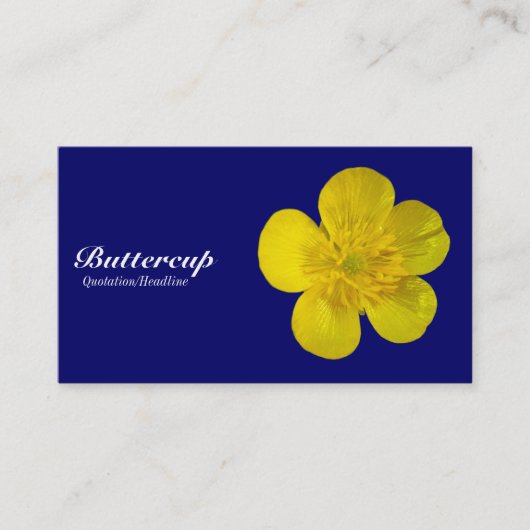 Buttercup - Navy Blue 000066 Visitenkarte (Vorderseite)