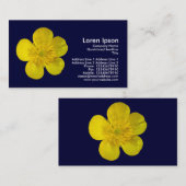 Buttercup - Navy Blue Visitenkarte (Vorne/Hinten)