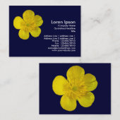 Buttercup - Navy Blue Visitenkarte (Vorne/Hinten)