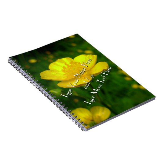 Buttercup Notebook Custom Blumen Journal Notebook Notizblock (Rechte Seite)