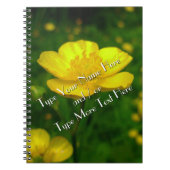 Buttercup Notebook Custom Blumen Journal Notebook Notizblock (Vorderseite)