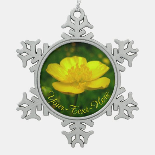 Buttercup Ornament Blume Weihnachtsdekoration (Vorderseite)
