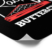 Buttercup Pool Player Billard racken Poster (Ecke)